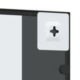 NNEVL Wall Mirror Black 30x80 cm Rectangle Iron