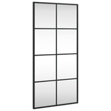 NNEVL Wall Mirror Black 40x80 cm Rectangle Iron