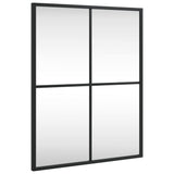 NNEVL Wall Mirror Black 40x50 cm Rectangle Iron