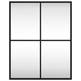 NNEVL Wall Mirror Black 40x50 cm Rectangle Iron