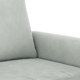 NNEVL 2-Seater Sofa Light Grey 120 cm Velvet