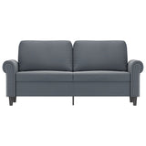 NNEVL 2-Seater Sofa Dark Grey 140 cm Velvet