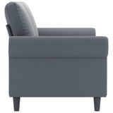 NNEVL 2-Seater Sofa Dark Grey 140 cm Velvet