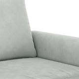 NNEVL 3-Seater Sofa Light Grey 180 cm Velvet