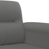 NNEVL 3-Seater Sofa Dark Grey 180 cm Microfibre Fabric