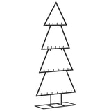 NNEVL Metal Christmas Tree for Decoration Black 125 cm