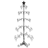 NNEVL Metal Christmas Tree for Decoration Black 150 cm