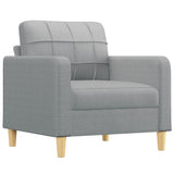 NNEVL Sofa Chair Light Grey 60 cm Fabric
