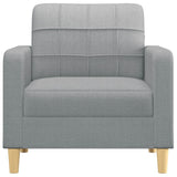 NNEVL Sofa Chair Light Grey 60 cm Fabric