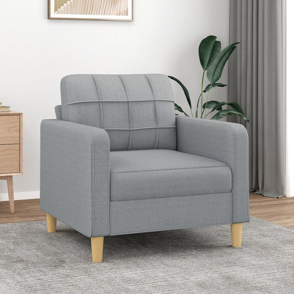 NNEVL Sofa Chair Light Grey 60 cm Fabric