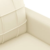 NNEVL 2-Seater Sofa Cream 120 cm Faux Leather