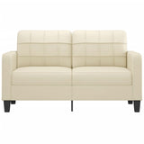 NNEVL 2-Seater Sofa Cream 140 cm Faux Leather