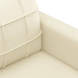 NNEVL 2-Seater Sofa Cream 140 cm Faux Leather