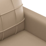 NNEVL 3-Seater Sofa Cappuccino 180 cm Faux Leather