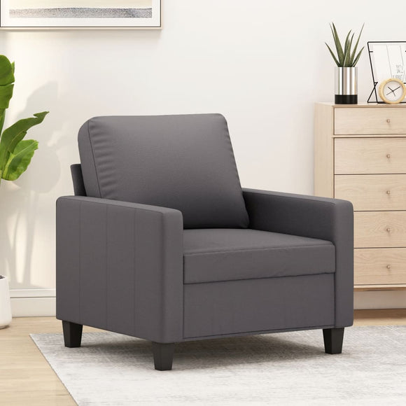 NNEVL Sofa Chair Grey 60 cm Faux Leather