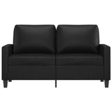 NNEVL 2-Seater Sofa Black 120 cm Faux Leather