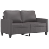 NNEVL 2-Seater Sofa Grey 120 cm Faux Leather
