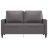 NNEVL 2-Seater Sofa Grey 120 cm Faux Leather