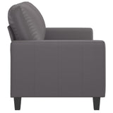 NNEVL 2-Seater Sofa Grey 120 cm Faux Leather