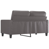 NNEVL 2-Seater Sofa Grey 120 cm Faux Leather