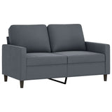 NNEVL 2-Seater Sofa Dark Grey 120 cm Velvet