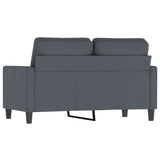 NNEVL 2-Seater Sofa Dark Grey 120 cm Velvet