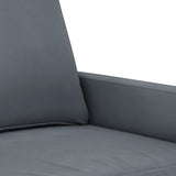 NNEVL 2-Seater Sofa Dark Grey 120 cm Velvet