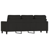 NNEVL 3-Seater Sofa Black 180 cm Velvet