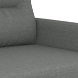 NNEVL 2-Seater Sofa Dark Grey 140 cm Fabric