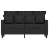 NNEVL 2-Seater Sofa Black 120 cm Fabric