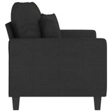 NNEVL 2-Seater Sofa Black 120 cm Fabric