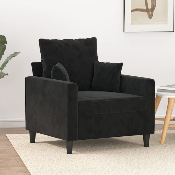 NNEVL Sofa Chair Black 60 cm Velvet