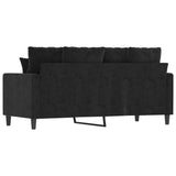 NNEVL 2-Seater Sofa Black 140 cm Velvet
