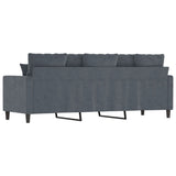 NNEVL 3-Seater Sofa Dark Grey 180 cm Velvet