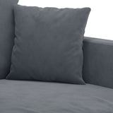 NNEVL 3-Seater Sofa Dark Grey 180 cm Velvet