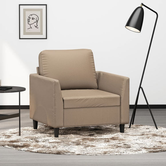 NNEVL Sofa Chair Cappuccino 60 cm Faux Leather