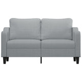 NNEVL 2-Seater Sofa Light Grey 140 cm Fabric