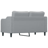 NNEVL 2-Seater Sofa Light Grey 140 cm Fabric