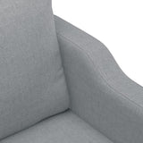 NNEVL 2-Seater Sofa Light Grey 140 cm Fabric