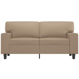 NNEVL 2-Seater Sofa Cappuccino 120 cm Faux Leather