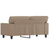 NNEVL 2-Seater Sofa Cappuccino 120 cm Faux Leather