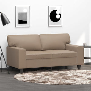 NNEVL 2-Seater Sofa Cappuccino 120 cm Faux Leather