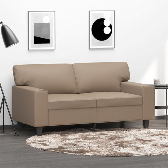 NNEVL 2-Seater Sofa Cappuccino 120 cm Faux Leather