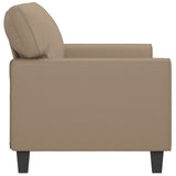 NNEVL 2-Seater Sofa Cappuccino 140 cm Faux Leather