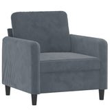 NNEVL Sofa Chair Dark Grey 60 cm Velvet