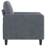 NNEVL Sofa Chair Dark Grey 60 cm Velvet