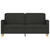 NNEVL 2-Seater Sofa Black 140 cm Fabric