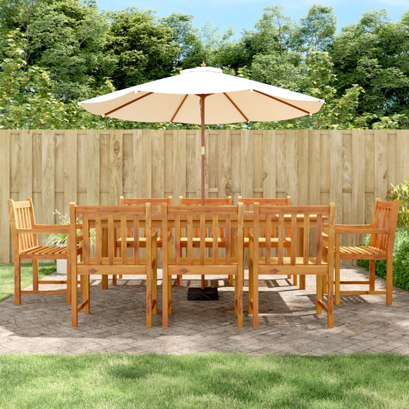 NNEVL Garden Chairs 8 pcs 56x55.5x90 cm Solid Wood Acacia