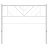 NNEVL Metal Headboard White 112x90 cm