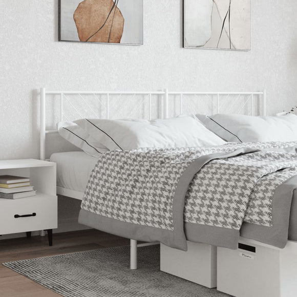 NNEVL Metal Headboard White 183 cm